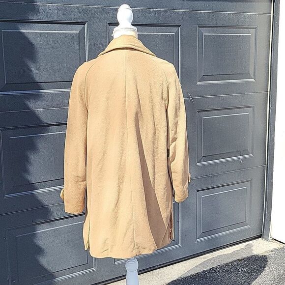 Vintage Kashmiracle Tan Coat Size L/XL Cahmere Like - Picture 8 of 13